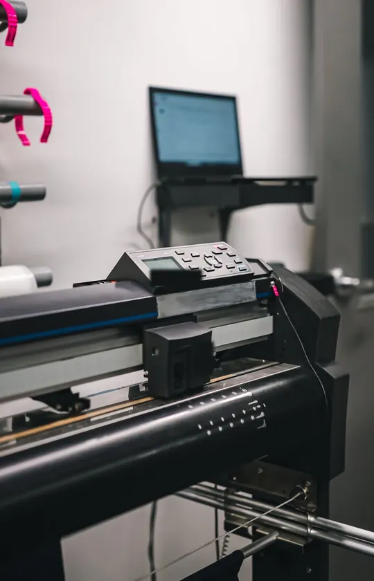 Plotter de recorte numa gráfica